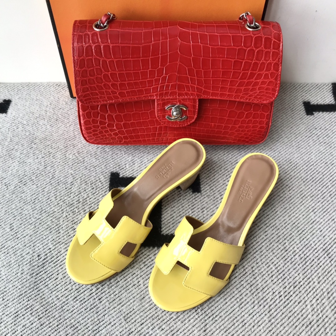 에르메스 올수공 오아시스 슬리퍼 샌들 페이던트 12